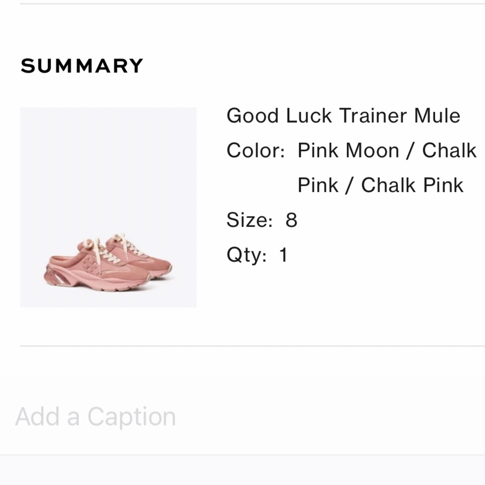 Tory Burch Good Luck Tainer Mule Shoes in pink
